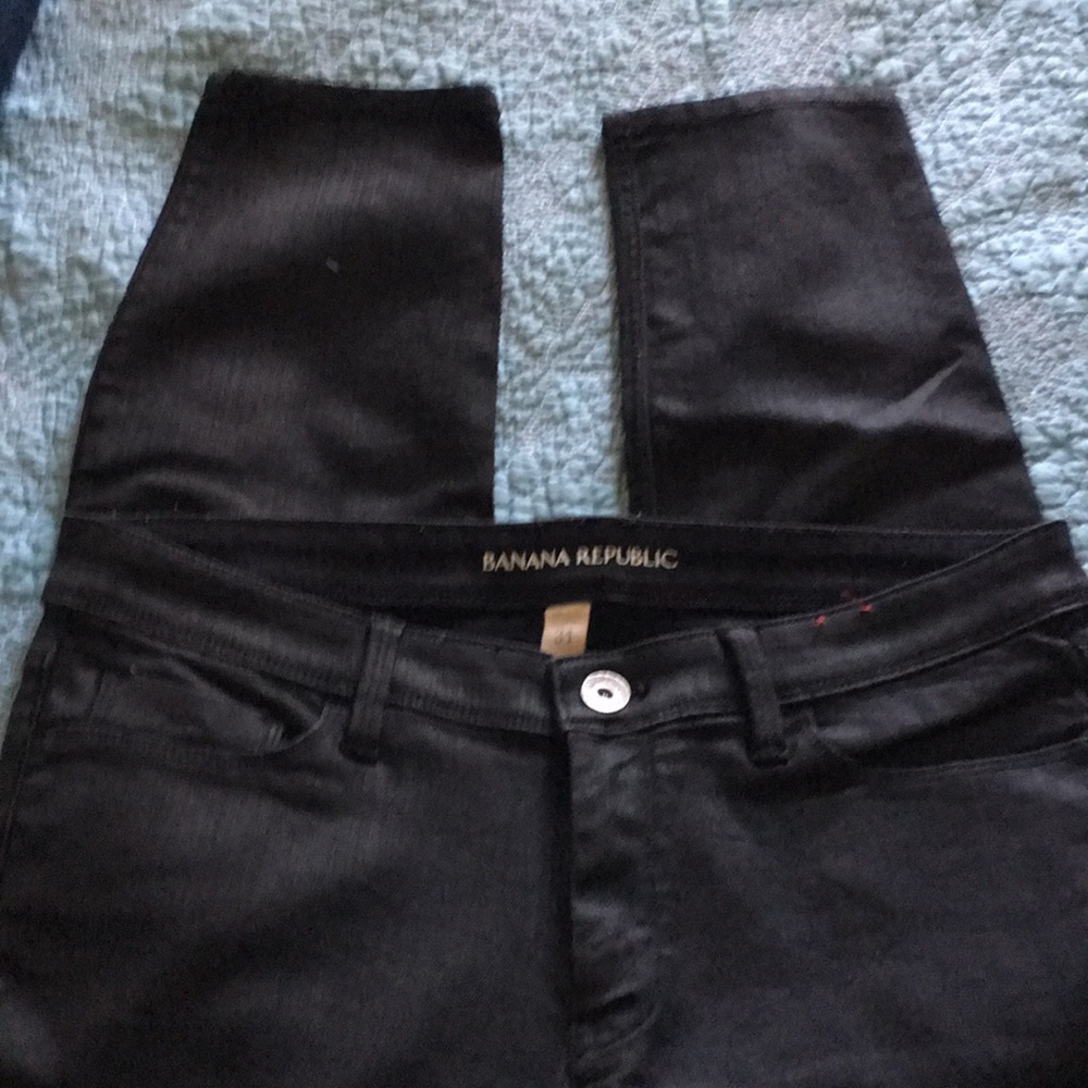 Banana Republic black - coated jeans
